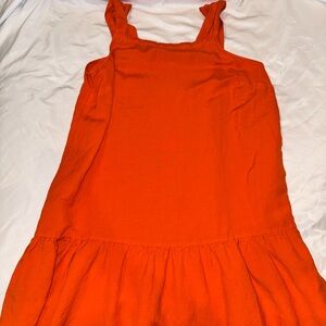 Orange Sleeveless Dress